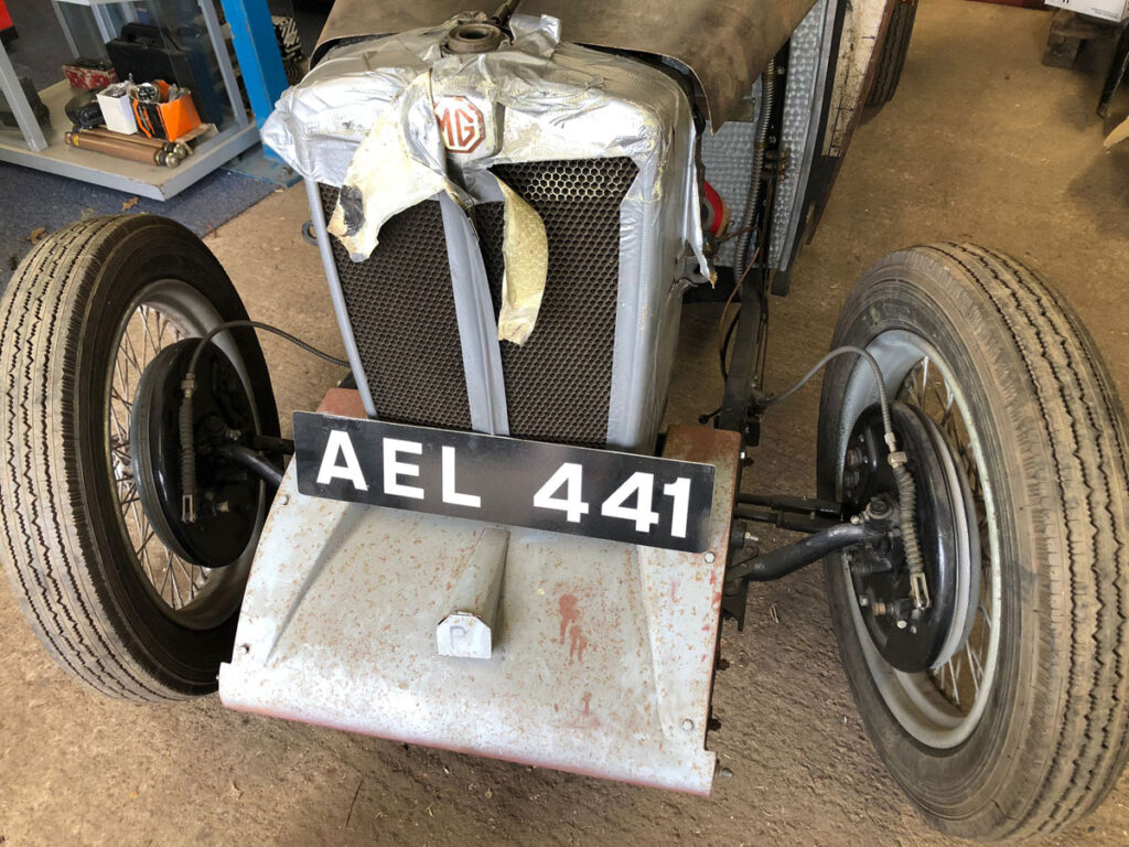 MG PA 1934 - front wheels